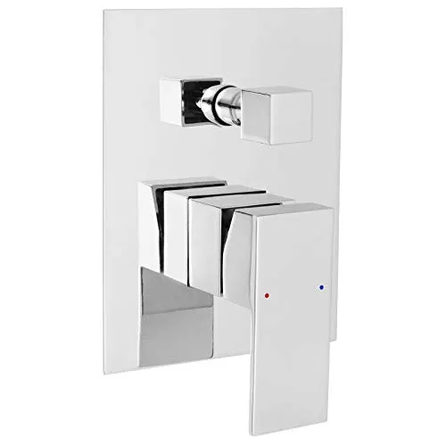 Welfenstein Unterputz Armatur VM-K13 2 Wege Umsteller eckig Messing verchromt