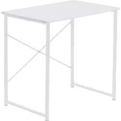 Harbour Housewares Hölzerner Rechnertisch Weiß 80x50cm