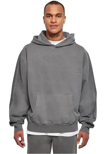 Urban Classics Herren Heavy Terry Garment Dye Hoody 4XL darkshadow