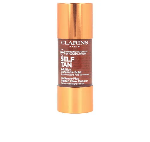 CLARINS Addition Concentré Éclat Visage 15 ml - Selbstbräuner für einen natürlichen Teint, kombinierbar mit jeder Clarins Gesichtspflege, für individuell anpassbare Bräunung und extra Feuchtigkeit.