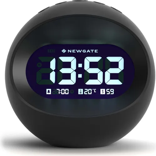 Newgate LCD Wecker COTE1 - Stilvoller Designwecker - Wecker - Newgate Modell COTE1, mit klarem LCD-Display und modernem Design, ideal für Ihr Schlafzimmer.