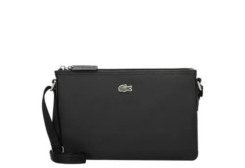 LACOSTE Damen Umhängetasche - L1212 Core Essentials Crossover Bag - Handtaschen in Schwarz mit großem Hauptfach und abnehmbaren, längenverstellbaren Schulterriemen. Ideal für stilvolle Frauen, die Funktionalität und Eleganz schätzen.