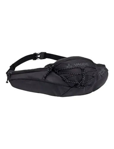 VAUDE Unisex Elope Hip Pack 2 - Hüfttasche in Phantom Black - Hüfttasche mit 3 Reißverschluss-Fächern, gepolstertem Rücken und verstellbarem Hüftgurt - ideal für aktive Abenteuer.