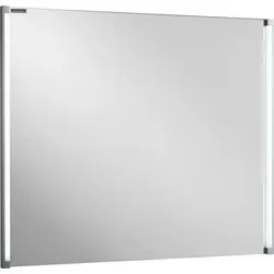 FACKELMANN Spiegel LED-LINE mit LED-Beleuchtung - Badezimmer Wandspiegel mit zwei integrierten LED-Reihen für eine helle und freundliche Atmosphäre. Anschlussfertig mit 1m Kabel, Maße ca. 81 x 67 x 4 cm.