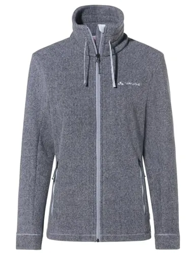 VAUDE Damen Unterjacke Wo Skomer Winter Fleece Jacket - Funktionsjacke aus 300g Fleece, leicht, atmungsaktiv und warm. Mit hohem Kragen und Reißverschlusstaschen ideal für Outdoor-Aktivitäten und umweltfreundlich produziert.