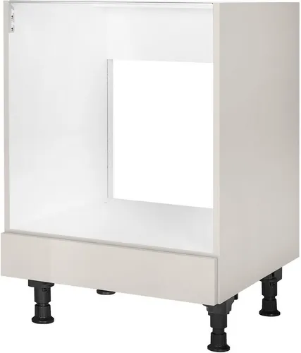 NOBILIA Herdumbauschrank Urban 60 cm - Küchenschränke in seidengrau mit praktischer Schublade für zusätzlichen Stauraum und elegantes Design.