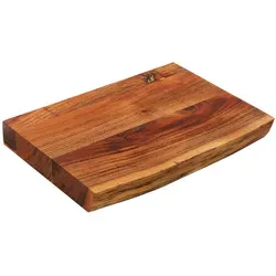 Zassenhaus Schneidebrett aus Akazienholz | Massivholz Hackblock für Fleisch - Hackbretter aus nachhaltigem Akazienholz, einzigartiges Design mit natürlicher Kante, vielseitig einsetzbar als Tranchier- oder Servierbrett, leicht zu reinigen und ideal für jede Küche.