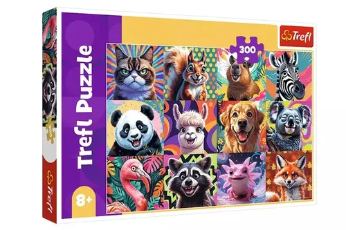 PUZZLE 300 Zabawne portrety zwierząt 23030 Trefl 5900511230307