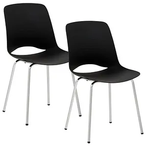 Mayer Besucherstühle 2520_01 schwarz Kunststoff