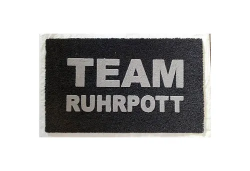 PAD Fußmatte Team Ruhrpott grau - Stylische Fußmatte in Grau, aus 60% Latex und 40% Kokosfaser. Ideal für den Eingangsbereich, robust und pflegeleicht für den täglichen Einsatz.