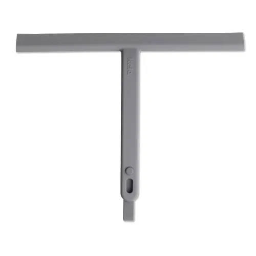 KELA Badwischer Duschkabinenabzieher TONI Silikon 25,5 cm dunkelgrau