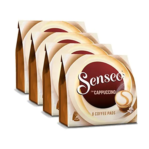 Senseo Pads Cappuccino, 32 Kaffeepads, 4 x 8 Getränke (4 x 92 g)