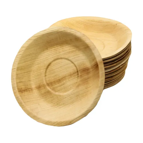 Palmblatt Teller 25cm rund  kompostierbar, Einweggeschirr, Party, 100 St.