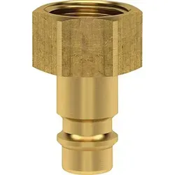 Stecknippel für Kupplung NW 7,2mm, Messing, Serie ES, IG G1/2 LÜDECKE