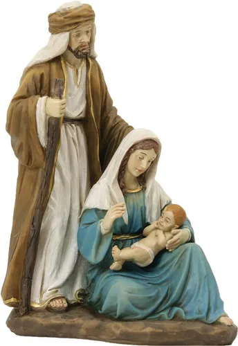 Krippenfigur Hlg. Familie 20 cm - Weihnachtskrippen mit einer detailreichen Hlg. Familie, perfekt für Ihre weihnachtliche Dekoration und den Krippenbau.