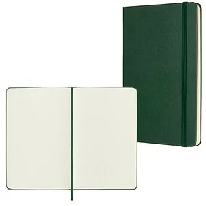 MOLESKINE Notizbuch Classic Collection fester Einband ca. DIN A5 blanko, myrtengrün Hardcover 240 Seiten, 1 St.