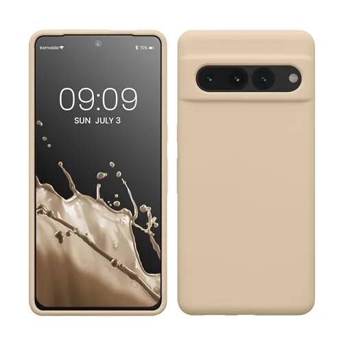 kwmobile Handyhülle für Google Pixel 7 Pro Hülle, für Pixel 7 Pro Case - Hülle Silikon - kabelloses Laden - Zuckerguss