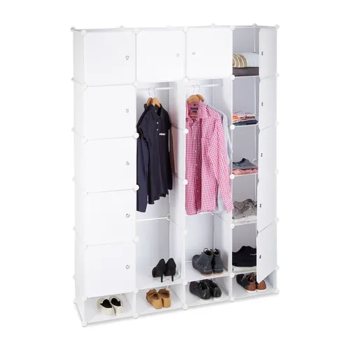 Kleiderschrank Stecksystem Kunststoffschrank 18 Fächer - Sonstige Regale & Aufbewahrung, flexibles Stecksystem für individuelle Wäscheaufbewahrung und optimalen Platz in jedem Raum.
