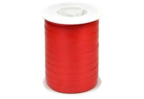 Star Dekoband, Geschenkband Ringelband 10mm x 250m Rolle Rot