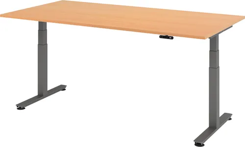 bümö Schreibtisch Xdsm, elektrisch höhenverstellbar - Ergonomischer Kinderschreibtisch mit stufenlos einstellbarer Höhe von 63,5 bis 128,5 cm, ideal für alle Altersgruppen. Robuste Bauweise und praktische Memoryfunktion für individuelle Arbeitshöhen.
