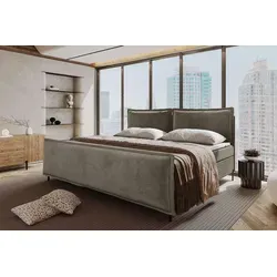 99rooms Vero Plus Familienbett Boxspringbett 240×200 cm Cordstoff POSO Cappuccino - Modernes Boxspringbett mit Bonellfederkern und Kaltschaum-Topper. Bietet höchsten Liegekomfort und stilvolles Design. Ideal für gemeinsame Nächte mit der Familie, inklusive 2 Kissen.
