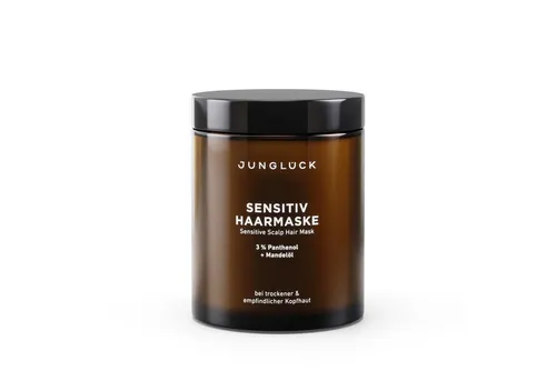 JUNGLÜCK Haarmaske Sensitiv, ohne Silikone, 1-tlg. - Die JUNGLÜCK Haarmaske Sensitiv bietet intensive Feuchtigkeit für empfindliche Kopfhaut und Haare. Sie pflegt ohne Silikone und Mikroplastik und ist ideal für eine sanfte, natürliche Haarpflege.