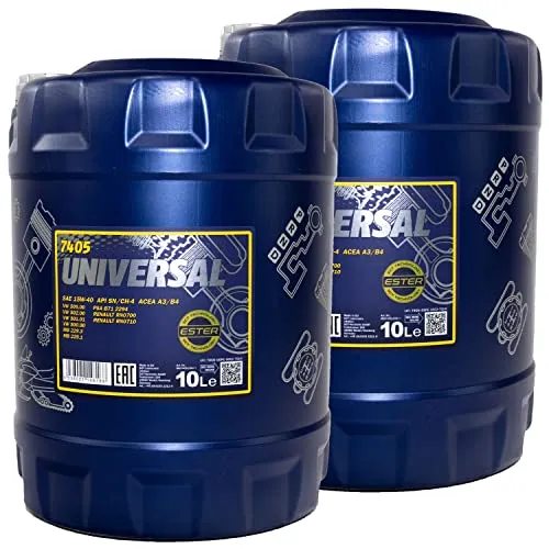Motoröl Motor Öl MANNOL 15W-40 Universal API SN/CH-4 2 X 10 Liter