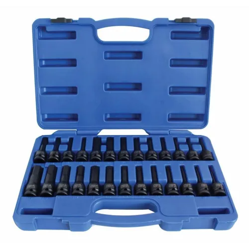 ASTA Kraft 26 tlg Torx Innensechskant Stecknüsse Set für Schlagschrauber