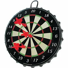Dartscheibe - Karella Magnet Dartboard Mini - inklusive Kronkorken und Magnetdarts 297460