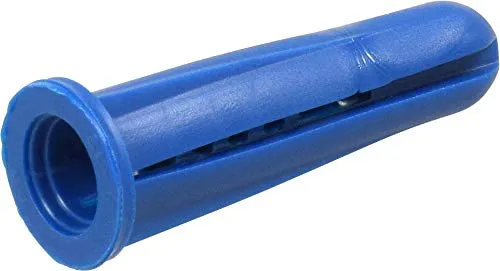 Die Hillman Gruppe 370342 Blue konisch Kunststoff Anker, 10–12 x 2,5 cm, 100 Stück