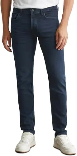 Marc O'Polo Herren Jeanshose mit Stretch-Anteil, Blau (Blue Black) W32/L32 - Jeans mit Shaped Fit, bietet optimalen Sitz und Bewegungsfreiheit dank Stretch-Anteil. Ideal für Casual und elegante Outfits, aus 99% Bio-Baumwolle für nachhaltigen Tragekomfort.