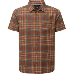 Sherpa Herren Rudra Kurzarmhemd - L - CAPPUCCINO von Sherpa