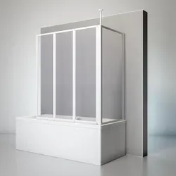 Schulte D1603 04 01 Duschwand Well mit Seitenwand - 3-teilig faltbar - Duschabtrennung für Wanne, 129 x 140 cm, mit robustem Aluminiumrahmen in alpinweiß. Ideal für flexiblen Spritzschutz und einfache Montage ohne Fachkenntnisse.