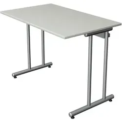 Start Up Schreibtisch Lichtgrau 100 x 60 cm von Theo Kerkmann Büromöbelfabrik GmbH & Co. KG