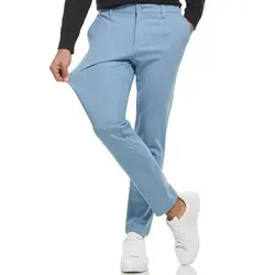 Indicode Chinohose Herren Rodekro Chino Hose Herrenhose Performance Pants mit 4 Taschen blau 38/32