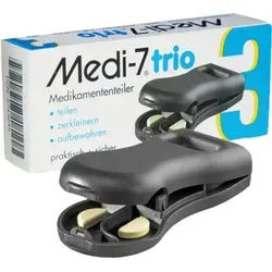 MEDI 7 Trio Tablettenteiler grau