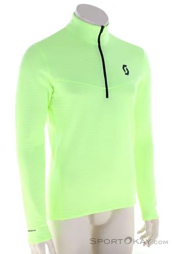 Scott Pullover M's Defined Light glow green (8136) M - Herren Midlayer für Skitouren und Freeskiing, extrem atmungsaktiv und leicht, ideal als wärmender Midlayer mit optimaler Bewegungsfreiheit durch 4-Wege-Stretch.