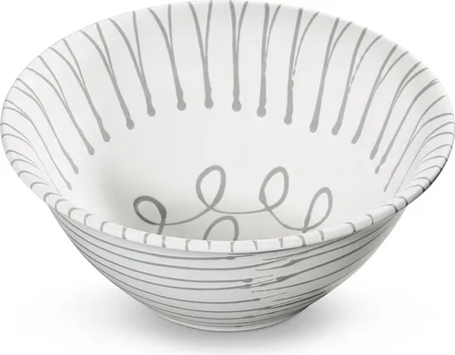 Gmundner Keramik Graugeflammt Salatschüssel 33 cm