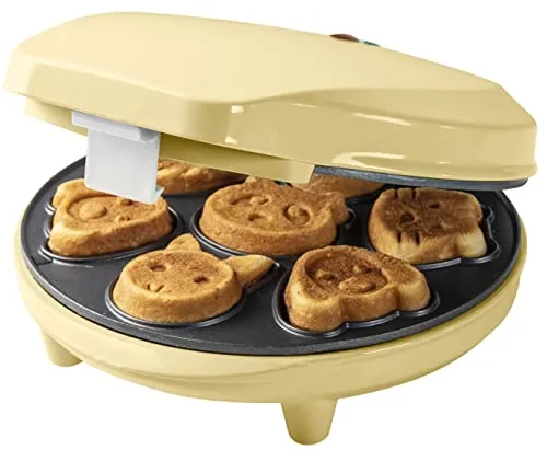 Bestron Waffeleisen für Mini-Cookies - Mini-Cookie-Maker mit Tiermotiven, 700 Watt, ideal für Kindergeburtstage und schnelle Snacks