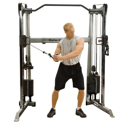 Body-Solid GDCC-200 Kraftstation | Functional Training Center | Cable-Crossover | Multi-Kabelzug