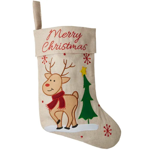 Weihnachtsstrumpf Nikolaus Strumpf Stiefel Weihnachten Rentier Merry Christmas