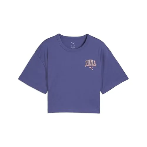 Puma Mädchen Puma Class Tee G T-Shirts, Blue Crystal,