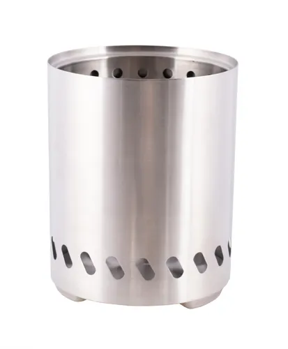 Tischfeuer 'Volcano' – stilvolle Feuerstelle - Moderne Tischfeuerstelle in Silber, ideal für stimmungsvolle Abende im Freien. Genießen Sie eine gemütliche Atmosphäre mit diesem eleganten Design.