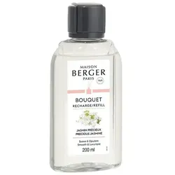 MAISON BERGER PARIS Duftlampe Refill für Raumduft Diffuser - Edler Jasmin - 200ml - (65€/1L) weiß