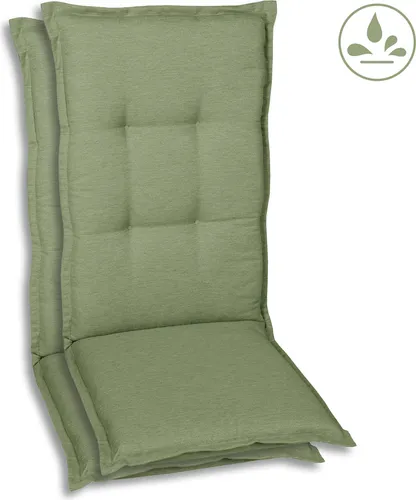 Xxxl Sesselauflagenset Hellgrün - Auflagen & Polster, 2-teiliges Set aus pflegeleichtem Textil, Oeko-Tex® Standard 100, ideal für den Außenbereich und langlebig mit bequemer Schaumstofffüllung.