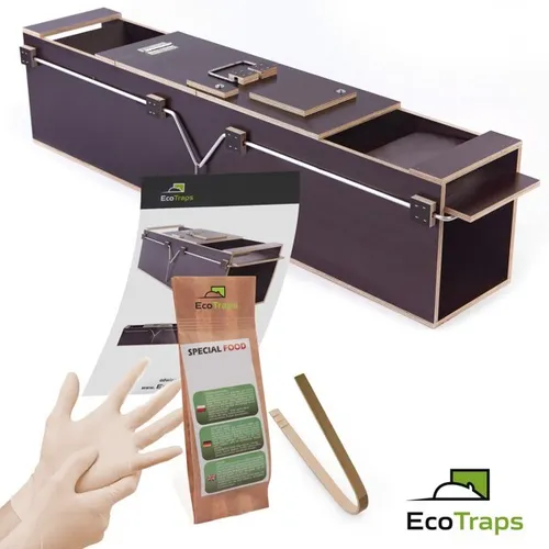 Marderfallen Lebendfallen 102cm - Effektive Tierfalle - Tier- & Nagerfallen: Wetterfeste Lebendfalle aus Birkensperrholz, ideal für Marder, Waschbären und mehr. Wiederverwendbar und mit sicherer Verriegelung für humane Fänge.