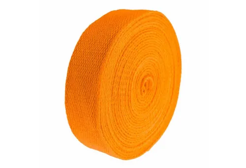 maDDma Webband 5m Gurtband 25mm 100% Baumwolle Gurtbänder Tragegurt Taschengurt, melonengelb