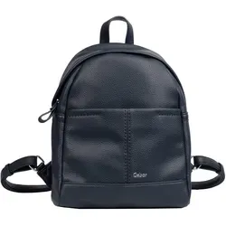 Gabor bags Lenea Damen Rucksack Backpack, 8 L Blau - Damen-Rucksackhandtaschen, praktischer 8 L Rucksack mit Reißverschluss und stylischem Design aus recyceltem Polyurethan für den täglichen Einsatz.