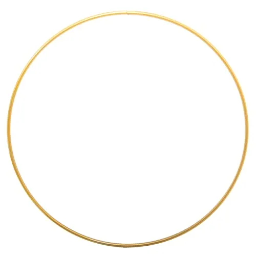 Blümelhuber Metallringe zum Basteln Deko Hochzeit - Ringe Gold Deko Frühling Pflanzen Deko Trockenblumen Kranz Rohling (20 cm)