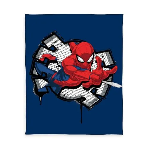 Herding Fleecedecke Spiderman, 130 x 170 cm, 100% Polyester, Fleece